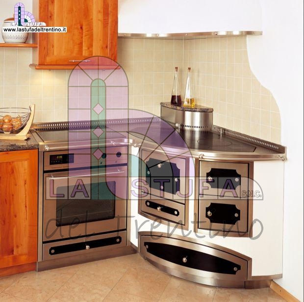 Cucine a legna e pellet combinate: stufe ideare casa. wekos srl ... Cucina economica modulabile inox eur